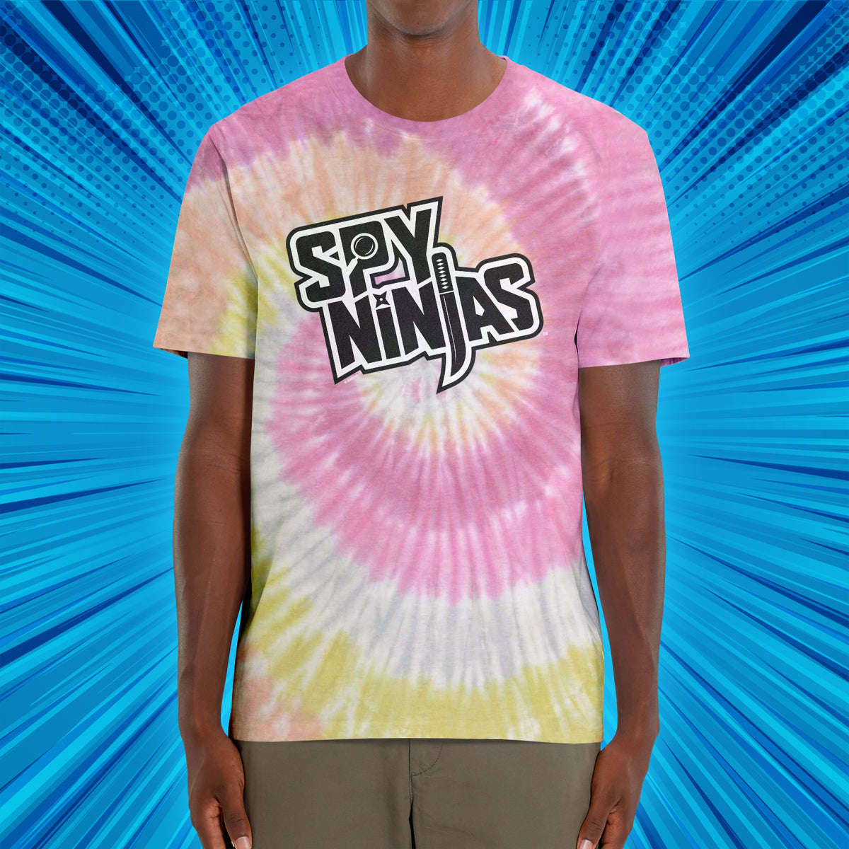 Spy Ninjas Adult Tie-Dye T-Shirt - Desert Rose